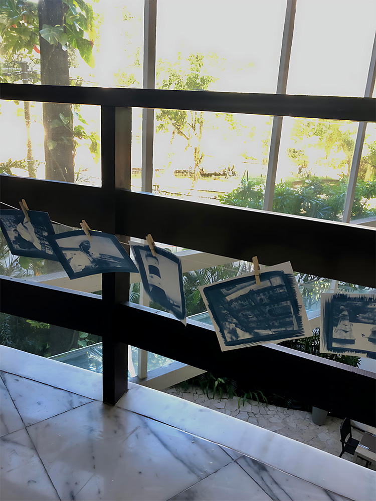 Workshop cyanotype ‘crowd in blauw’